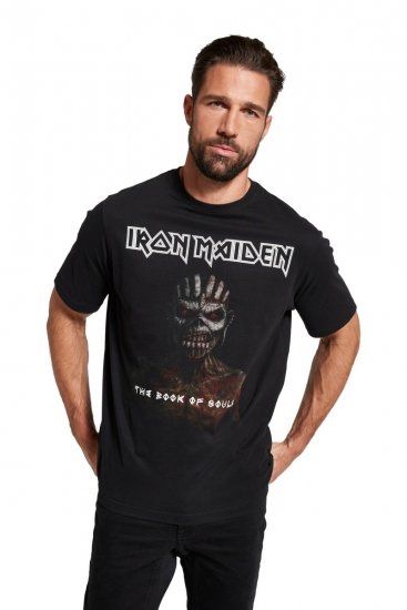 JP1880 Iron Maiden Graphic Band T-Shirt Black - Majice Kratkih Rukava - Muške Majice Kratkih Rukava Veliki Brojevi 