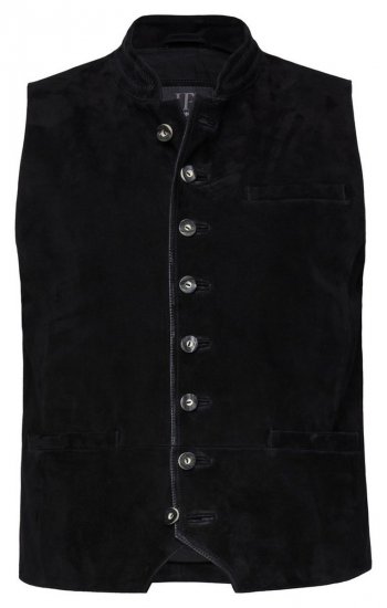 JP1880 Vest Goat Suede Traditional Black - Svečana odjeća - Svečana i blagdanska odjeća – Slavite elegantno i udobno