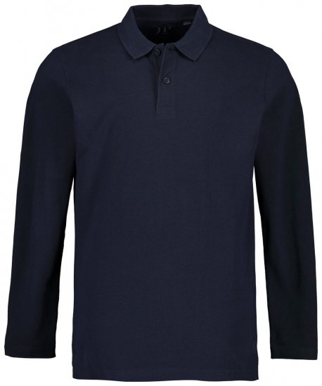 JP1880 799230 Polo majica dugih rukava Tamnoplava - Polo majice - Muške Polo Majice Veliki Brojevi