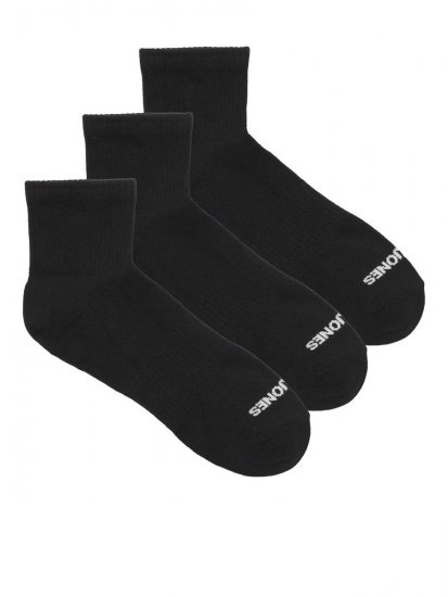 Jack & Jones Luca Teniske čarape Crna 3-pack - Donje rublje & kupaće hlače - muške donje rublje veliki brojevi