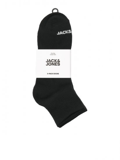 Jack & Jones Luca Teniske čarape Crna 3-pack - Donje rublje & kupaće hlače - muške donje rublje veliki brojevi