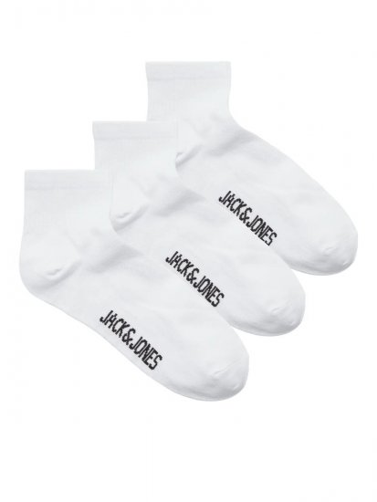 Jack & Jones Leon Teniske čarape Bijela 3-pack - Donje rublje & kupaće hlače - muške donje rublje veliki brojevi