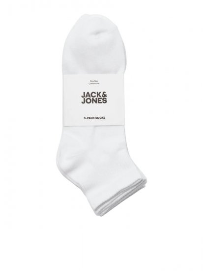 Jack & Jones Leon Teniske čarape Bijela 3-pack - Donje rublje & kupaće hlače - muške donje rublje veliki brojevi