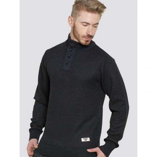 D555 Zane Sweater Navy - Puloveri & dukserice - Muške Puloveri & dukserice veliki brojevi