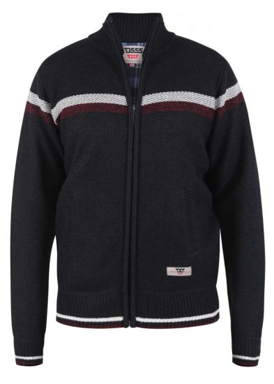 D555 Dennington Navy Jumper With Bonded Fleece Lining And Pocket - Puloveri & dukserice - Muške Puloveri & dukserice veliki brojevi