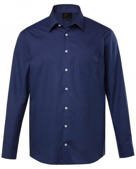 JP1880 Shirt Business Long Sleeve Navy - Košulje - Muške Košulje Veliki Brojevi