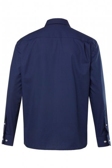 JP1880 Shirt Business Long Sleeve Navy - Košulje - Muške Košulje Veliki Brojevi