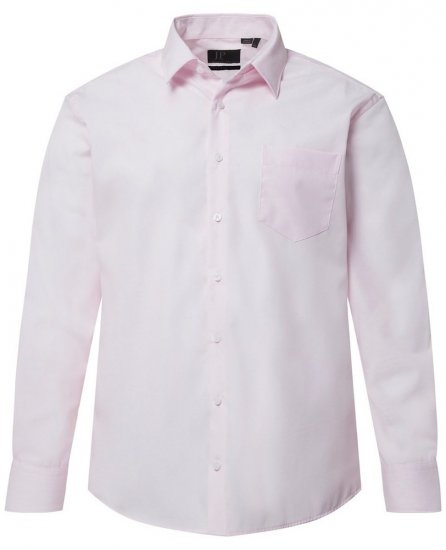 JP1880 Shirt Business Long Sleeve Pink - Košulje - Muške Košulje Veliki Brojevi