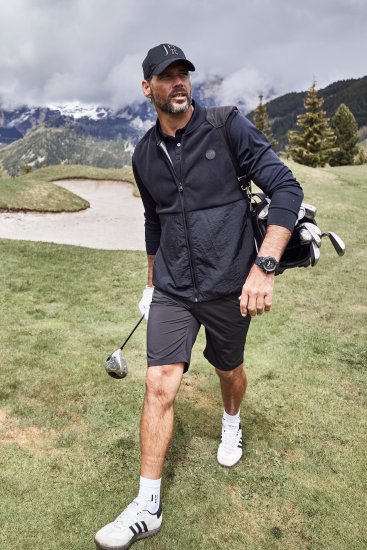 JP1880 Jay-Pi QuickDry Long Sleeve Golf Polo Shirt Black - Sportska & za van odjeća - Muške Sportska Odjeća Veliki Brojevi