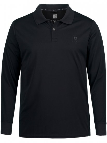 JP1880 Jay-Pi QuickDry Long Sleeve Golf Polo Shirt Black - Sportska & za van odjeća - Muške Sportska Odjeća Veliki Brojevi