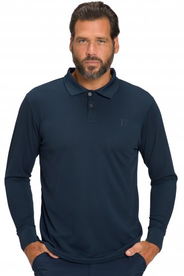 JP1880 Jay-Pi QuickDry Long Sleeve Golf Polo Shirt Navy Blue - Sportska & za van odjeća - Muške Sportska Odjeća Veliki Brojevi