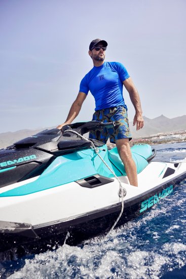 JP1880 Jay-Pi Short Sleeve Swim Shirt Blue - Sportska & za van odjeća - Muške Sportska Odjeća Veliki Brojevi