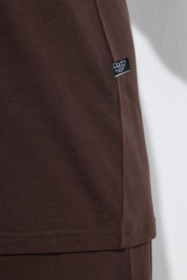 Ulla Popken 806944 Pidžama kratkih rukava Smeđa - Pidžame/Loungewear - 