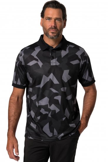 Jay-Pi QuickDry Golf Polo Shirt Camouflage Black - Sportska & za van odjeća - Muške Sportska Odjeća Veliki Brojevi