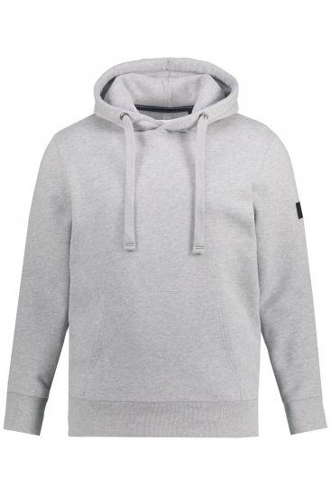 JAY-PI Hoodie with Soft Brushed Interior Grey - Puloveri & dukserice - Muške Puloveri & dukserice veliki brojevi