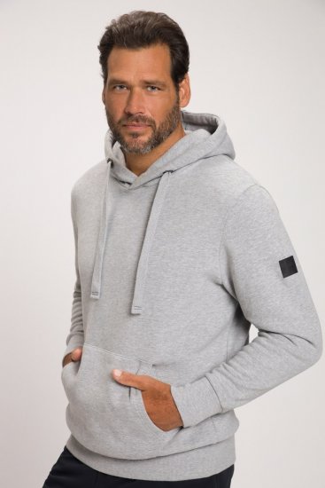 JAY-PI Hoodie with Soft Brushed Interior Grey - Puloveri & dukserice - Muške Puloveri & dukserice veliki brojevi