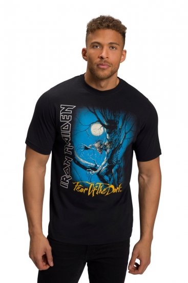 JP1880 Iron Maiden Graphic Comfort Fit Band T-Shirt Black - Majice Kratkih Rukava - Muške Majice Kratkih Rukava Veliki Brojevi 