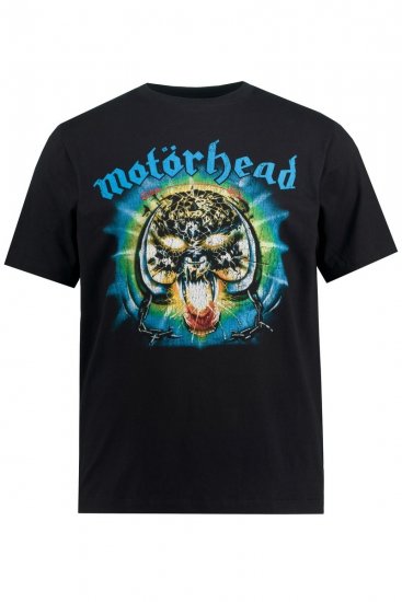 JP1880 Motörhead OVERKILL Theme Graphic Comfort Fit Band T-Shirt Black - Majice Kratkih Rukava - Muške Majice Kratkih Rukava Veliki Brojevi 