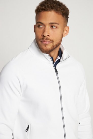 JP1880 Tennis Sweatshirt Snow White - Sportska & za van odjeća - Muške Sportska Odjeća Veliki Brojevi