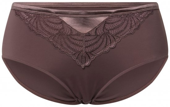 Ulla Popken 811602 Gaćice s čipkom Smeđa - Gaćice - 