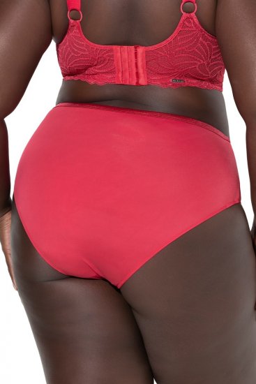 Ulla Popken 811602 Gaćice s čipkom Magenta - Gaćice - 