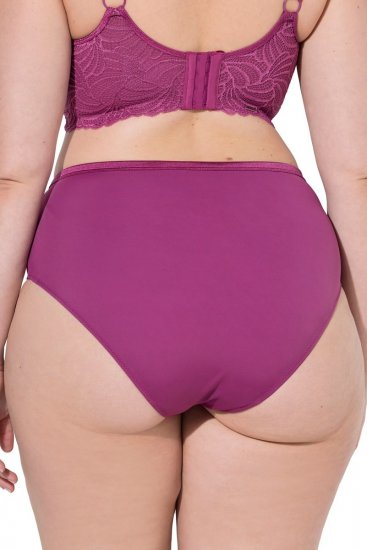 Ulla Popken 811602 Gaćice s čipkom Tamnoljubičasta - Gaćice - 