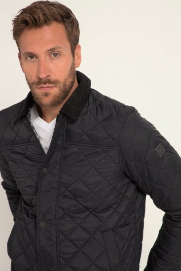 JP1880 Jacket Quilted Black - Jakne - Muške Jakne Veliki Brojevi