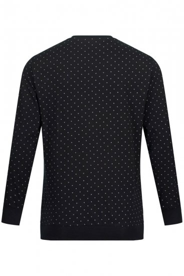 JP1880 Two-piece Pyjamas Long Sleeve and Long Trousers Black - Donje rublje & kupaće hlače - muške donje rublje veliki brojevi