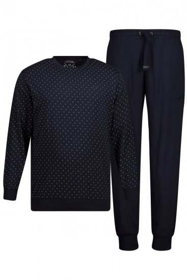 JP1880 Pyjamas Two-piece Long Sleeve and Long Trousers Navy - Donje rublje & kupaće hlače - muške donje rublje veliki brojevi