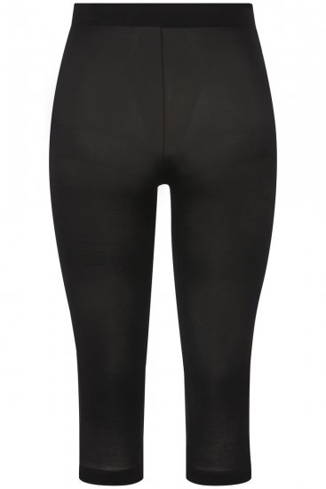 Ulla Popken 815580 3/4 hulahop tajice sa zaštitom bedara 80 den Crna - Hulahopke & čarape - 