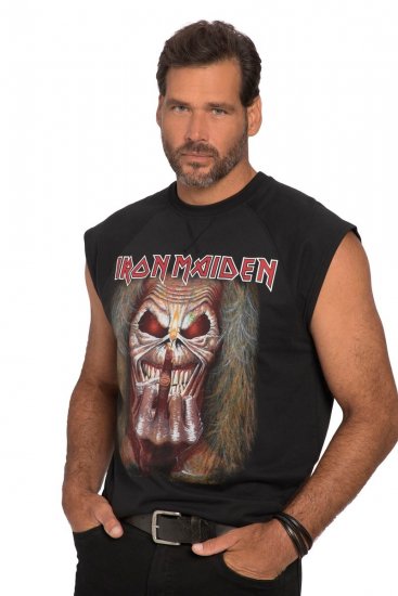 JP1880 Iron Maiden Graphic Comfort Fit Band Tank Top Black - Majice Kratkih Rukava - Muške Majice Kratkih Rukava Veliki Brojevi 