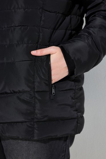 Ulla Popken 820889 Prošiveni kaput Crna - Kaputi - Ženski kaputi velikih veličina
