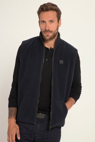 JP1880 Fleece Gilet Stomach Fit Navy - Jakne - Muške Jakne Veliki Brojevi