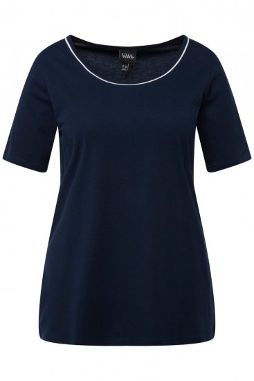 Ulla Popken 821244 Pidžama s točkicama Tamnoplava - Pidžame/Loungewear - 