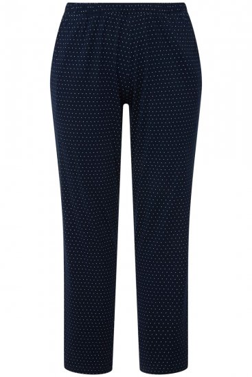 Ulla Popken 821244 Pidžama s točkicama Tamnoplava - Pidžame/Loungewear - 