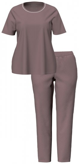 Ulla Popken 821244 Pidžama s točkicama Smeđa - Pidžame/Loungewear - 