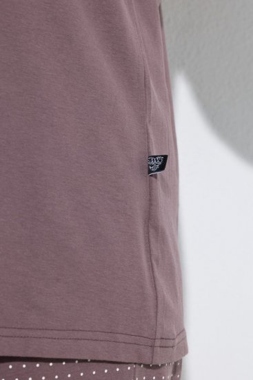 Ulla Popken 821244 Pidžama s točkicama Smeđa - Pidžame/Loungewear - 