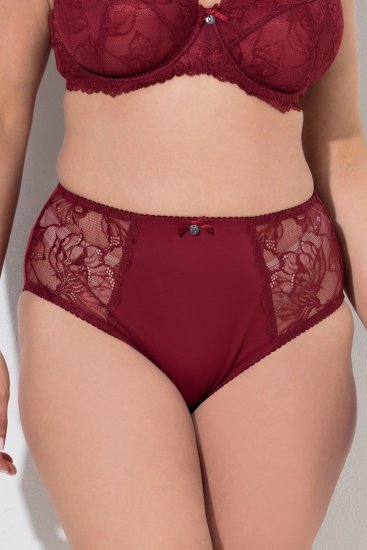 Ulla Popken 822864 Gaćice s čipkom Lila - Gaćice - 