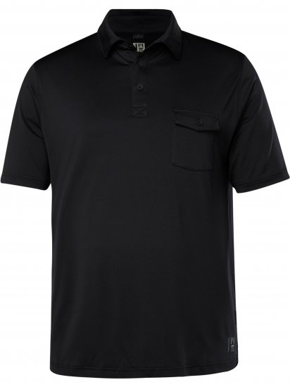 JP1880 Jay-Pi Flexnamic QuickDry Piqué Golf Polo Shirt Black - Sportska & za van odjeća - Muške Sportska Odjeća Veliki Brojevi