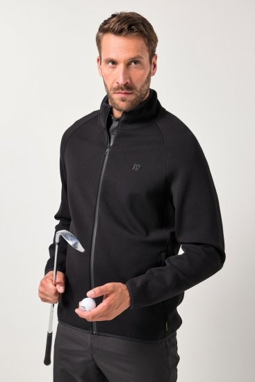 JAY-PI FLEXNAMIC® Golf Sweat Jacket with Zipper Black - Sportska & za van odjeća - Muške Sportska Odjeća Veliki Brojevi