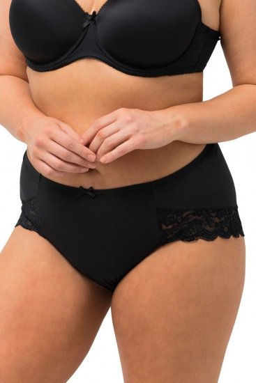 Ulla Popken 824106 Gaćice s čipkom 2 kom Crna - Gaćice - 