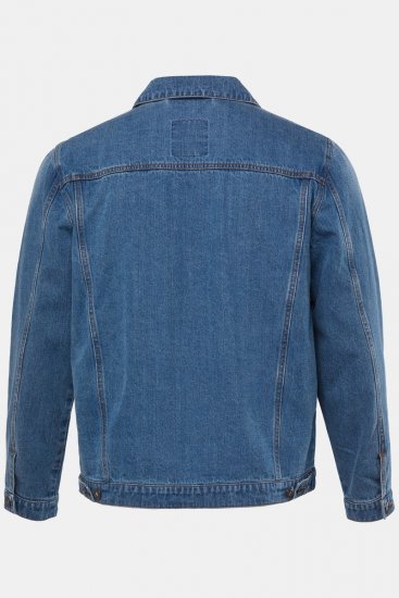 JP1880 826234 Traper jakna s džepovima na prsima Denim plava - Jakne - Muške Jakne Veliki Brojevi