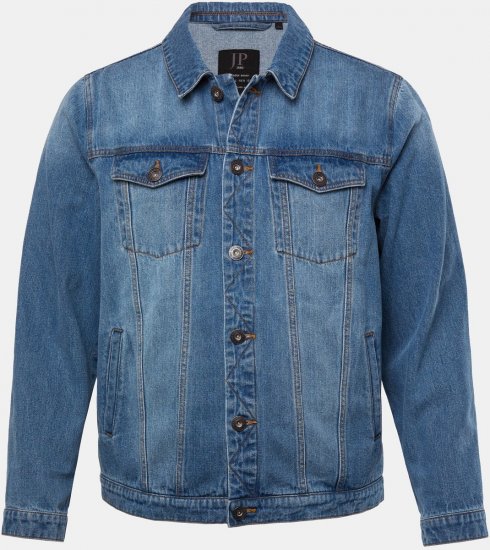 JP1880 826234 Traper jakna s džepovima na prsima Denim plava - Jakne - Muške Jakne Veliki Brojevi