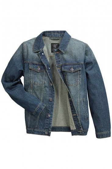 JP1880 Denim Jacket Dark Blue Denim - Jakne - Muške Jakne Veliki Brojevi