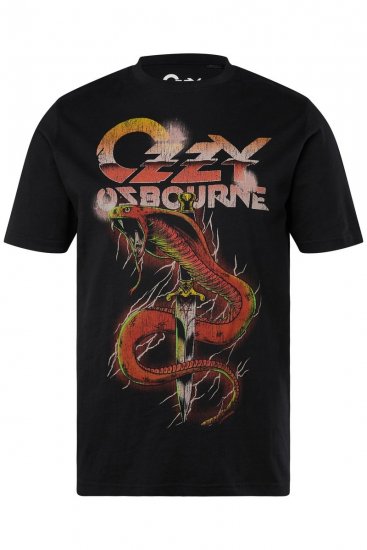 JP1880 Ozzy Osbourne Graphic Band T-Shirt Black - Majice Kratkih Rukava - Muške Majice Kratkih Rukava Veliki Brojevi 