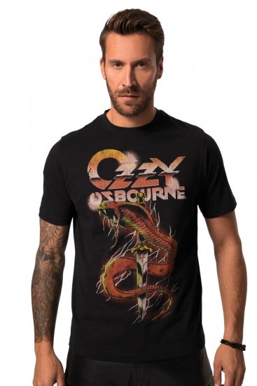 JP1880 Ozzy Osbourne Graphic Band T-Shirt Black - Majice Kratkih Rukava - Muške Majice Kratkih Rukava Veliki Brojevi 