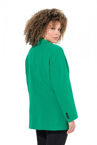 Ulla Popken 826487 Oversize sako s džepovima s preklopom Smaragdno zelena - Sakoi - Sakoi u velikim veličinama za žene