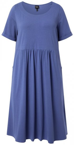 Ulla Popken 827920 Haljina od jerseya kratkih rukava Plava - Haljine od jerseyja - 