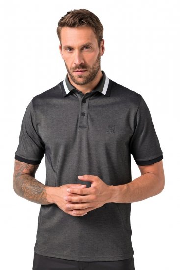 JAY-PI Quickdry Two-Tone Golf Poloshirt Black - Polo majice - Muške Polo Majice Veliki Brojevi