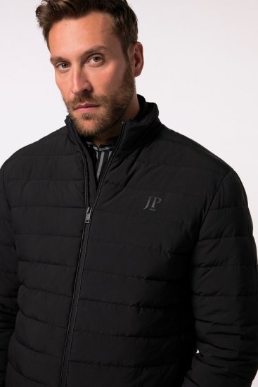 JP1880 Jacket Quilted Stand-up Collar Black - Jakne - Muške Jakne Veliki Brojevi